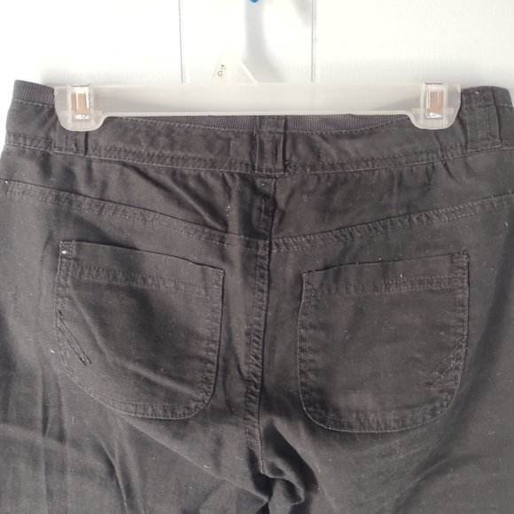 Smart Set Black Linen Capri Pants - Picture 8 of 9